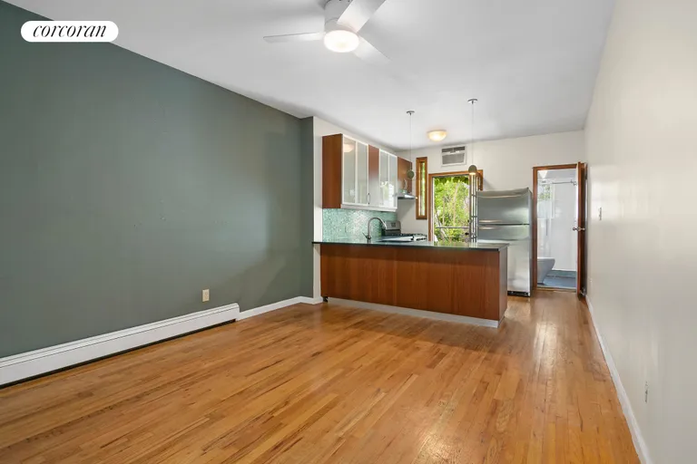New York City Real Estate | View 266A 19th Street | Living Room - Second Floor | View 5