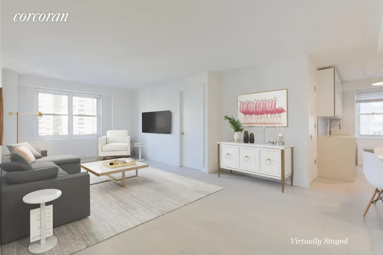 New York City Real Estate | View 400 East 54th Street, 25F | 2 Beds, 1 Bath | View 1