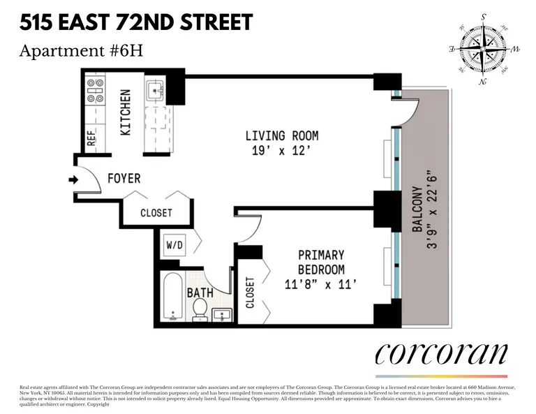 515 East 72nd Street, 6H | floorplan | View 8
