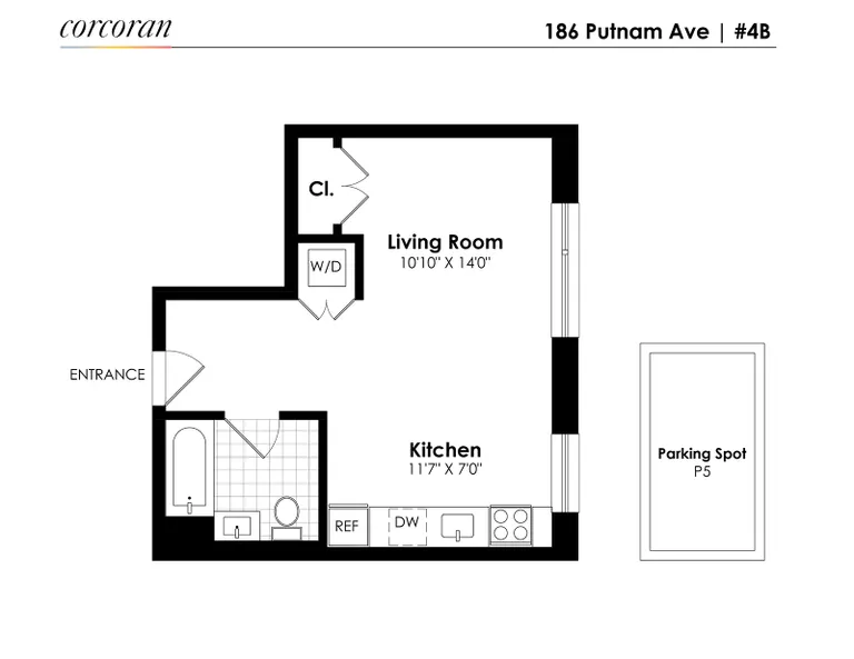 186 Putnam Avenue, 4B | floorplan | View 7