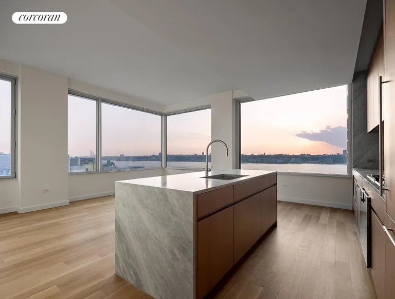 New York City Real Estate | View 611 West 56th Street, 15B | Living Room | View 2