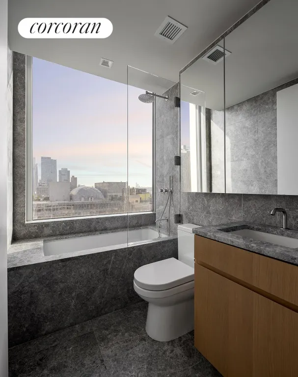 New York City Real Estate | View 611 West 56th Street, 15B | Full Bathroom | View 9