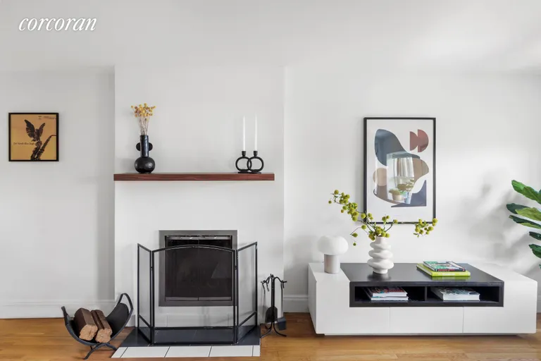New York City Real Estate | View 24 Strong Place, 5 | Fireplace | View 3