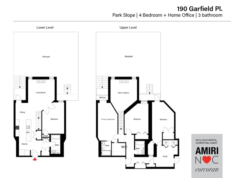 190 Garfield Place, 1EGARDEN | floorplan | View 22