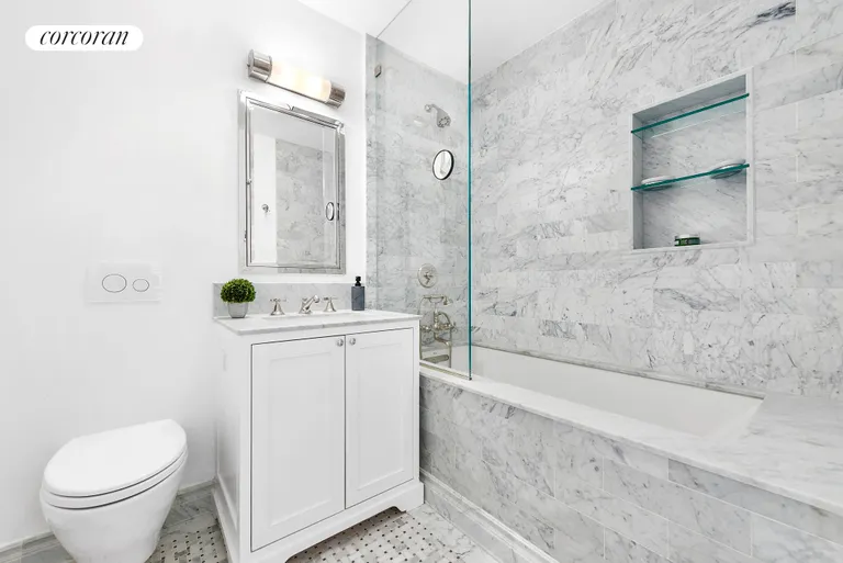 New York City Real Estate | View 444 East 57th Street, 15B | Luxurious Bathroom | View 6
