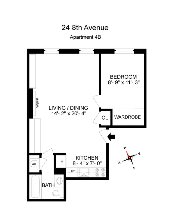 24 8th Avenue, 4B | floorplan | View 9