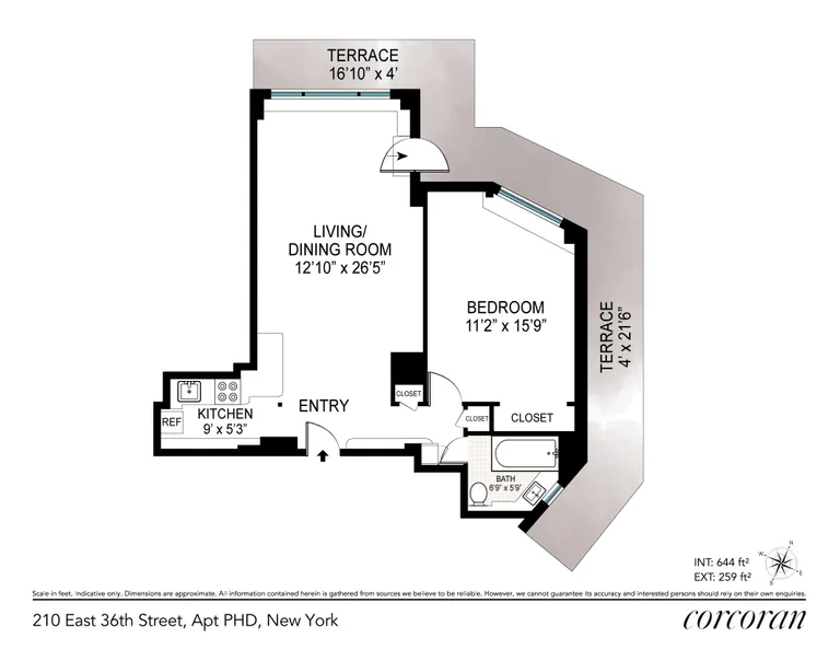 210 East 36th Street, PHD | floorplan | View 7