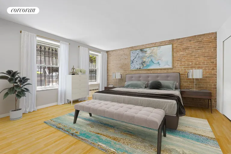 New York City Real Estate | View 35 West 84th Street, GARDEN | Virtually Staged Primary Bedroom | View 3