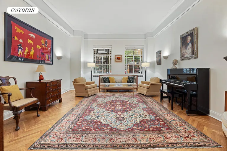New York City Real Estate | View 300 Central Park West, 1A | Current Living Room | View 9