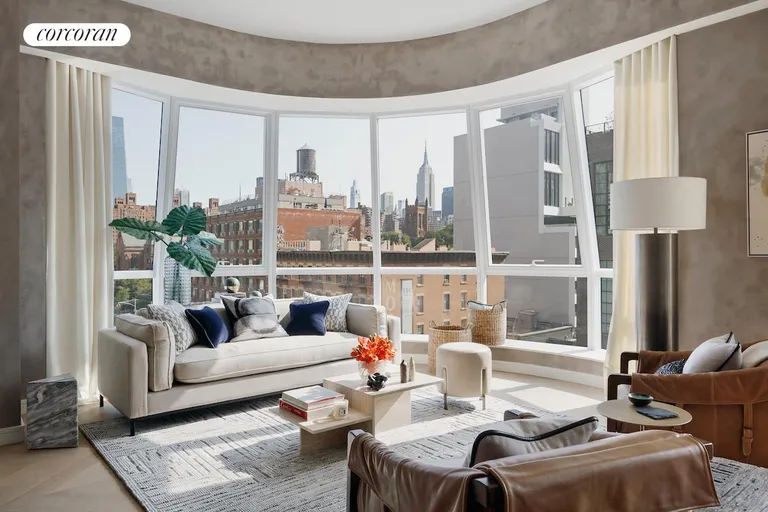 New York City Real Estate | View 515 West 18th Street, 619 | Living Room | View 2