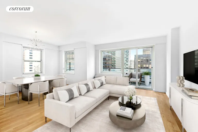 New York City Real Estate | View 159 West 53rd Street, 11E | Living Room | View 2