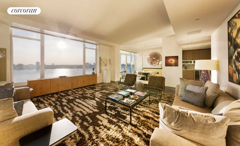 New York City Real Estate | View 400 West 12th Street, 15B | 3 Beds, 3 Baths | View 1