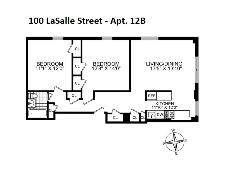 100 LaSalle Street, 12B | floorplan | View 9