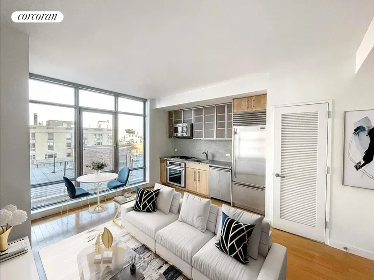 New York City Real Estate | View 1 NORTHSIDE PIERS, 7A | 1 Bed, 1 Bath | View 1