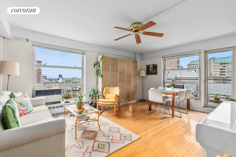 New York City Real Estate | View 549 West 123rd Street, 12F | Bright Living Room | View 8