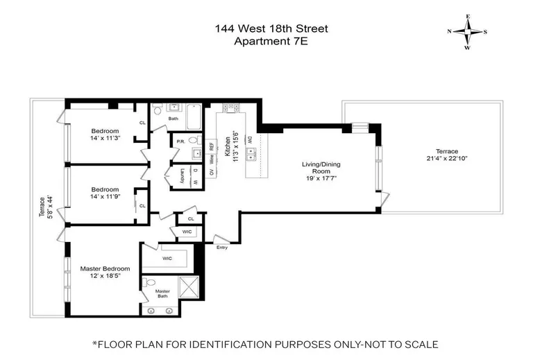 144 West 18th Street, 7E | floorplan | View 15