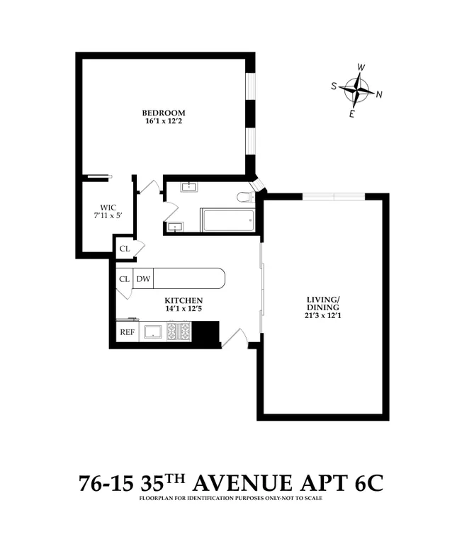 76-15 35th Avenue, 6C | floorplan | View 12