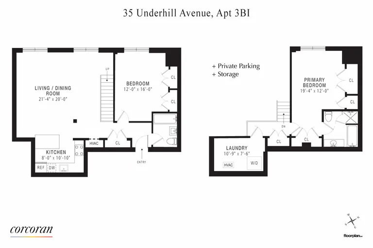 35 Underhill Avenue, B3I | floorplan | View 11