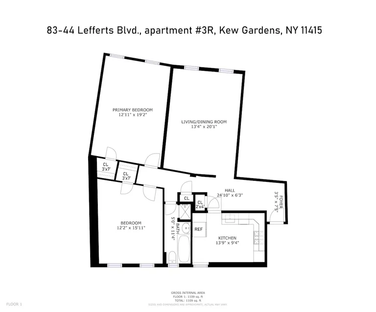 83-44 Lefferts Boulevard, 3R | floorplan | View 13