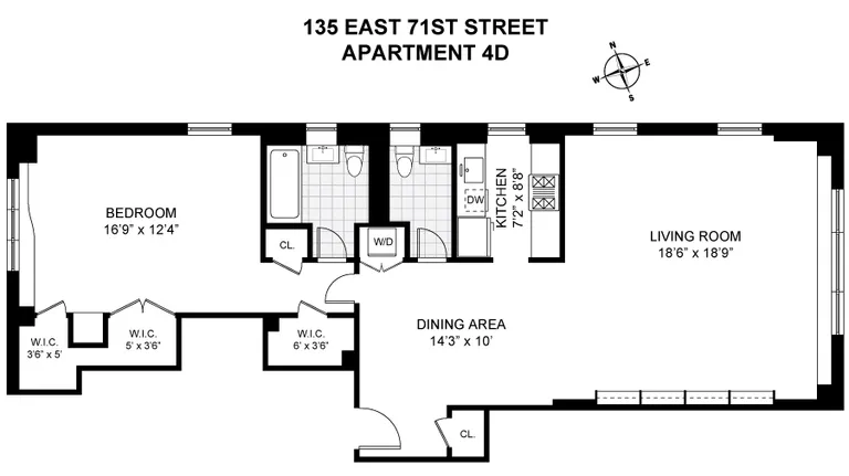 135 East 71st Street, 4D | floorplan | View 12