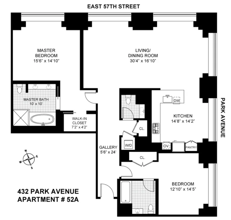 432 Park Avenue, 52A | floorplan | View 12