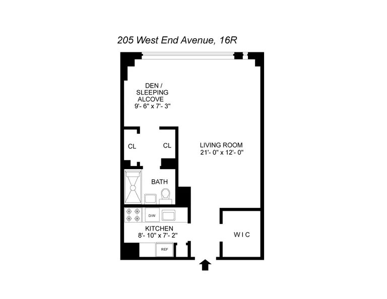 205 West End Avenue, 16R | floorplan | View 6