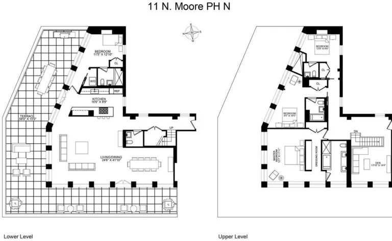 11 North Moore Street, PHN | floorplan | View 13