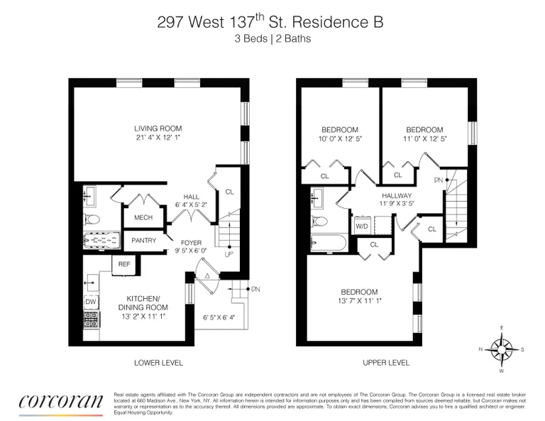 297 West 137th Street, B | floorplan | View 10
