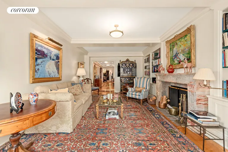 New York City Real Estate | View 47 East 88th Street, 15C | Living Room Toward Entry and Dining | View 8