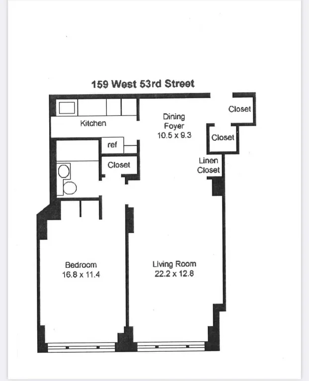 159 West 53rd Street, 34D | floorplan | View 7