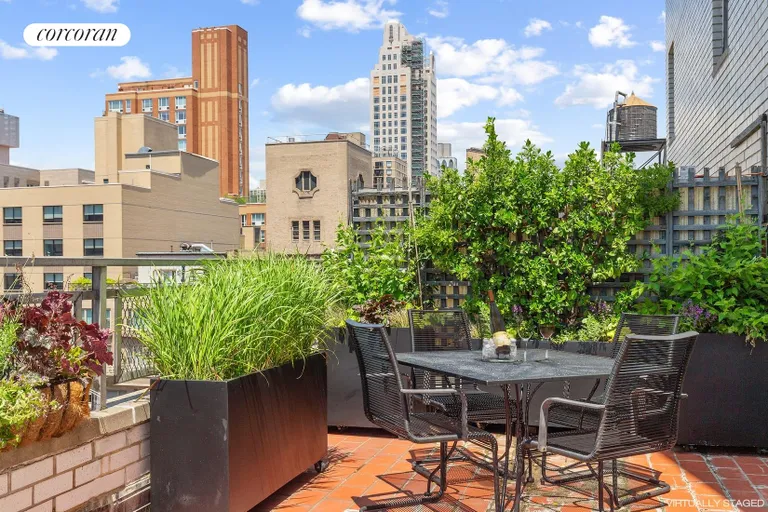 New York City Real Estate | View 230 East 79th Street, 19D | Dining Outdoor in Private | View 5