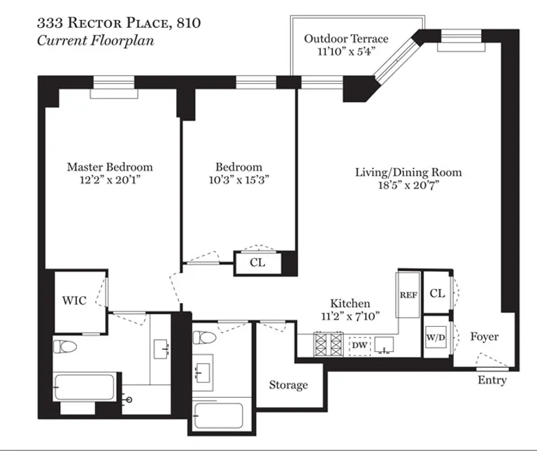 333 Rector Place, 810 | floorplan | View 10