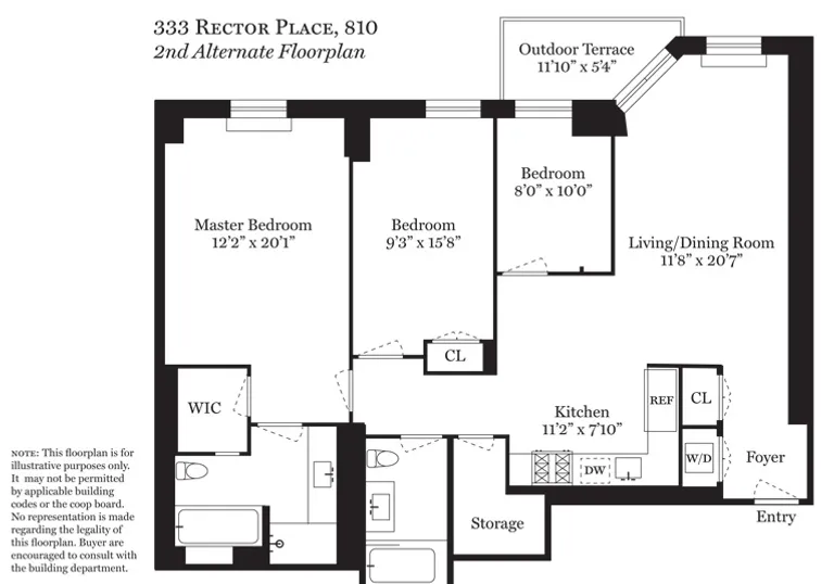 333 Rector Place, 810 | floorplan | View 11