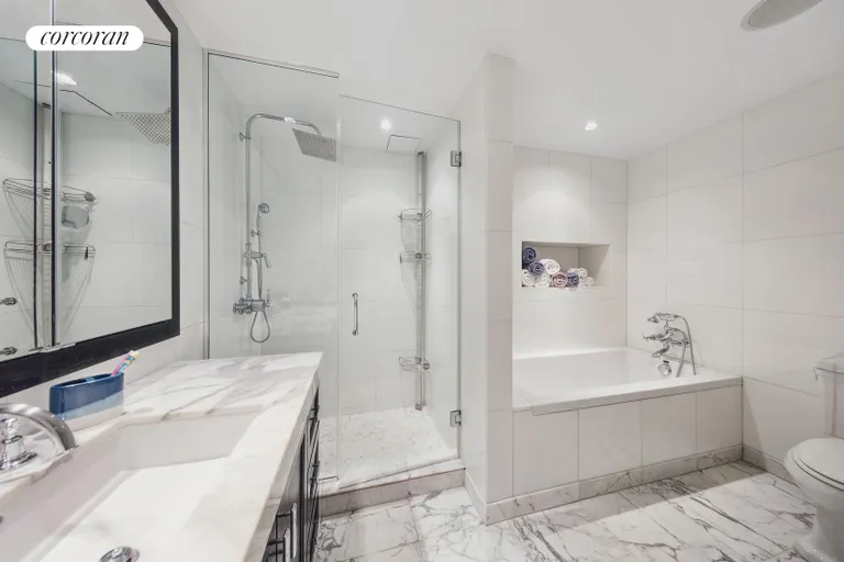 New York City Real Estate | View 333 Rector Place, 810 | Primary bathroom/spa | View 7