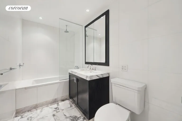 New York City Real Estate | View 333 Rector Place, 810 | Full 2nd-bath w/ deepsoak tub | View 9