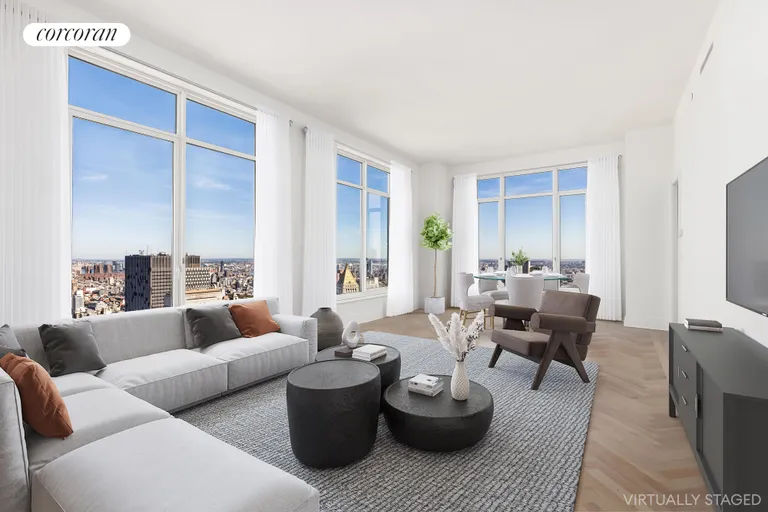 New York City Real Estate | View 30 Park Place, 61B | 3 Beds, 3 Baths | View 1
