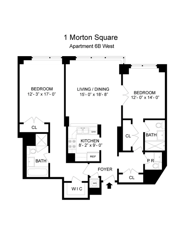 1 Morton Square, 6BW | floorplan | View 7