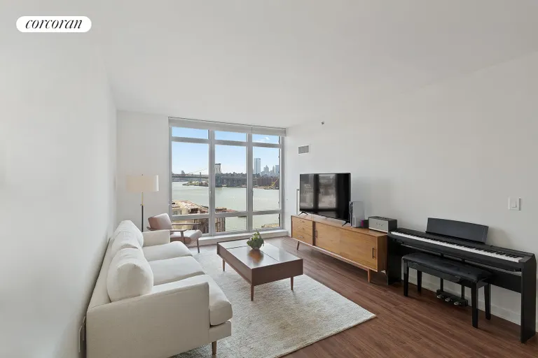 New York City Real Estate | View 2 Northside Piers, 14B | Living Room | View 2