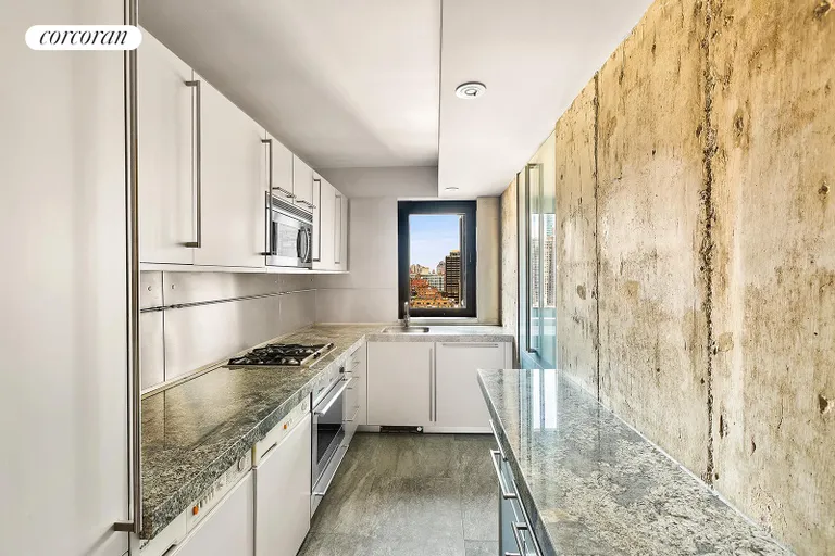 New York City Real Estate | View 100 United Nations Plaza, 23A | Renovated windowed kitchen | View 5