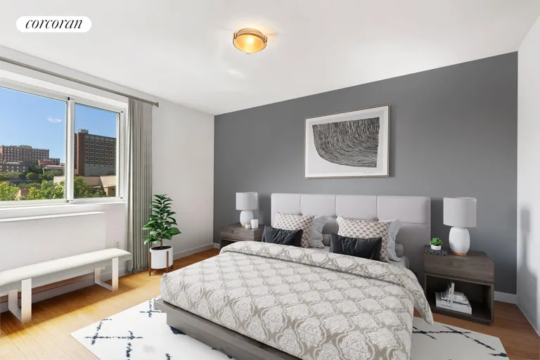 New York City Real Estate | View 301 West 115th Street, 7E | Primary Bedroom | View 4