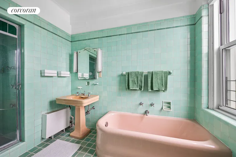 New York City Real Estate | View 35 Prospect Park West, 11C | Primary Bathroom | View 8