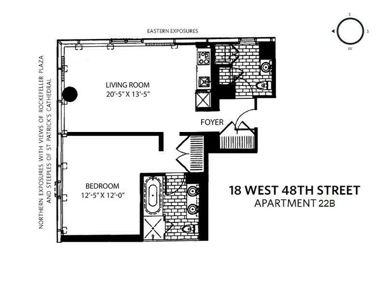 18 West 48th Street, 22B | floorplan | View 10