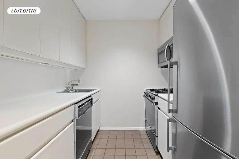 New York City Real Estate | View 100 United Nations Plaza, 11D | Galley kitchen | View 2