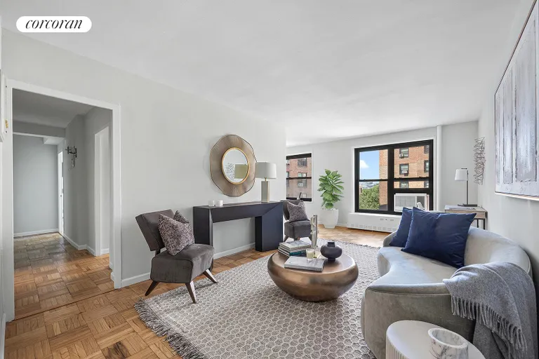 New York City Real Estate | View 205 Clinton Avenue, 9G | Living Room | View 2