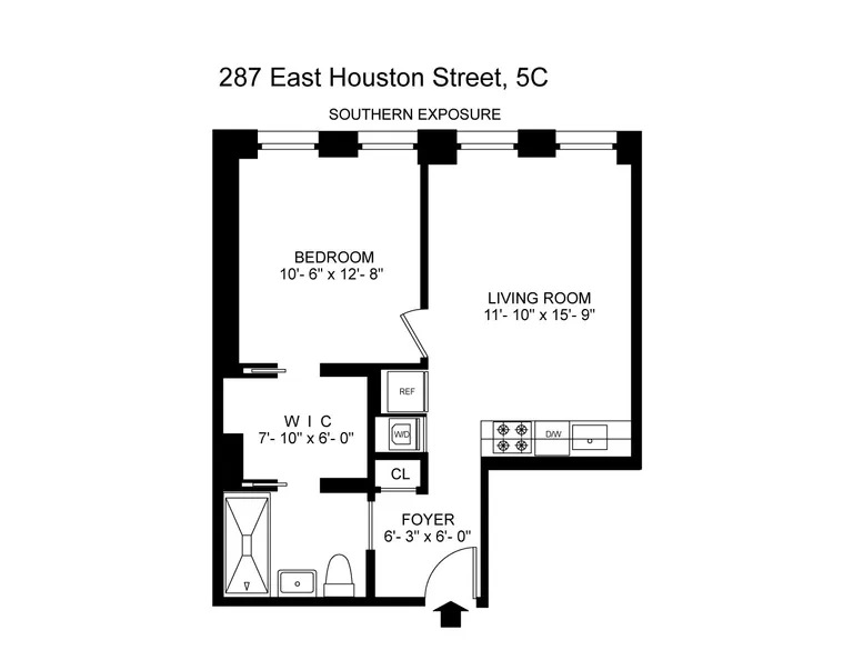 287 East Houston Street, 5C | floorplan | View 11