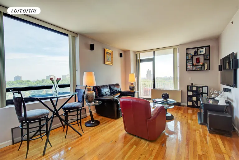 New York City Real Estate | View 116-24 Grosvenor Lane, 12D | Living Room | View 2