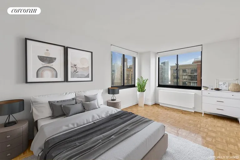 New York City Real Estate | View 377 Rector Place, 15D | 2 Beds, 1 Bath | View 1