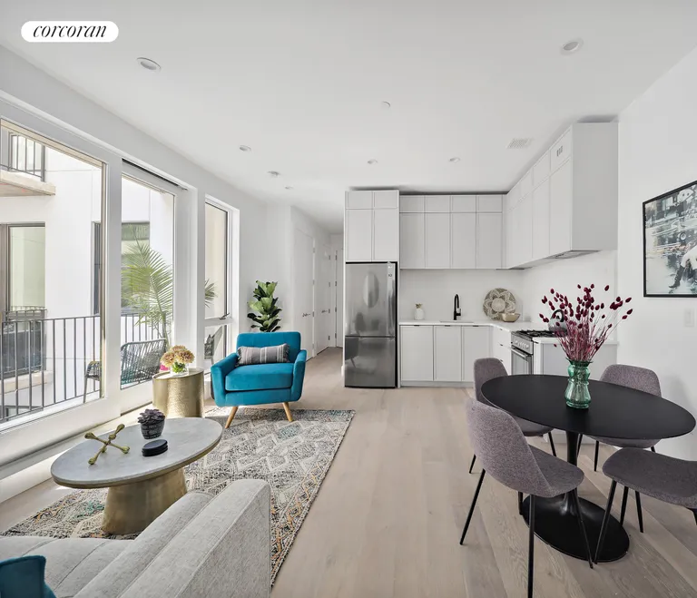 New York City Real Estate | View 323 Lenox Road, 3D | Living Room | View 6