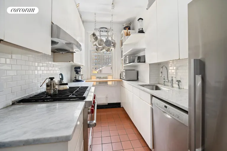 New York City Real Estate | View 35 West 9th Street, 7C | Kitchen, windowed & renovated | View 3