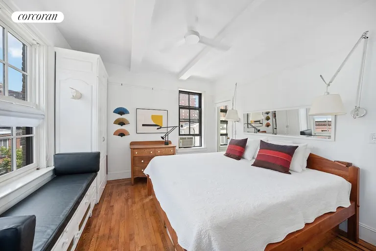 New York City Real Estate | View 35 West 9th Street, 7C | Primary BR, cross-ventilated | View 4